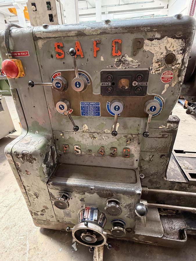 Usato TORNIO PARALLELO SAFOP S.P. 430 โ BANCALE RETRATTILE