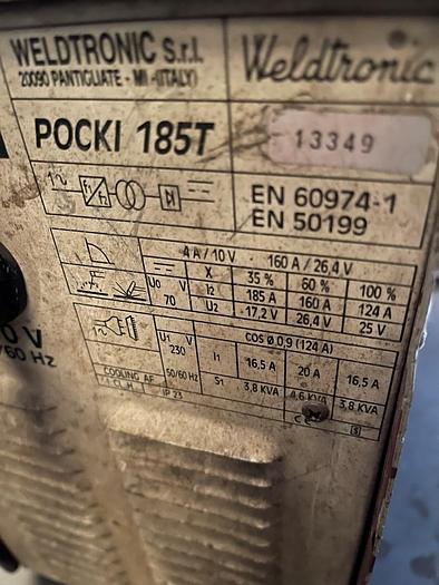 Usato SALDATRICE A TIG WELDTRONIC POKI 185