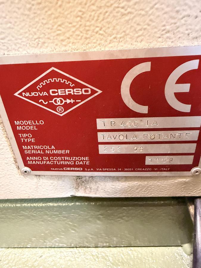 Usato POSIZIONATORE DI SALDATURA NUOVA CERSO TR400 IA