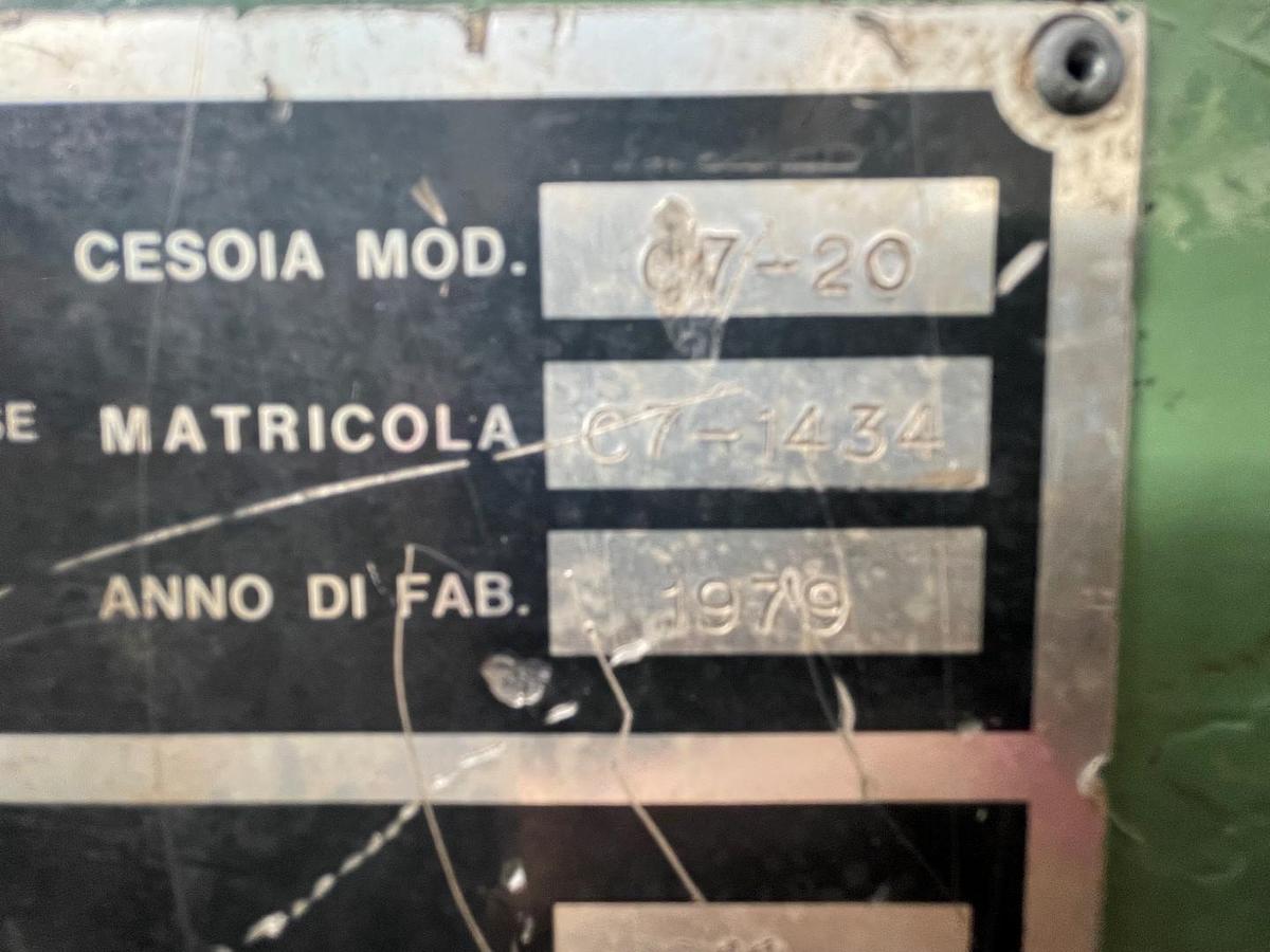 Usato CESOIA SACMA MECCANICA 2000X7