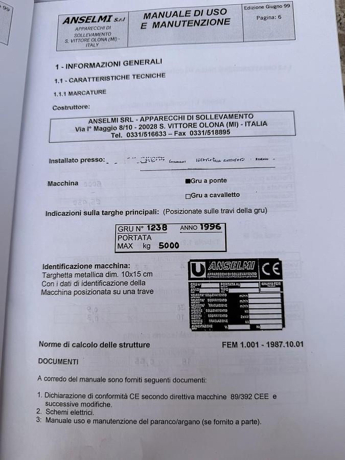 Usato CARRIPONTE ANSELMI 5 TON