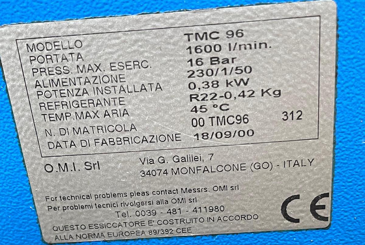 Usato ESSICATORE OMI TMC 96