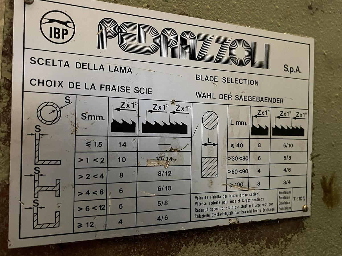 Usato SEGHETTO PEDRAZZOLI SN 270 MANUALE