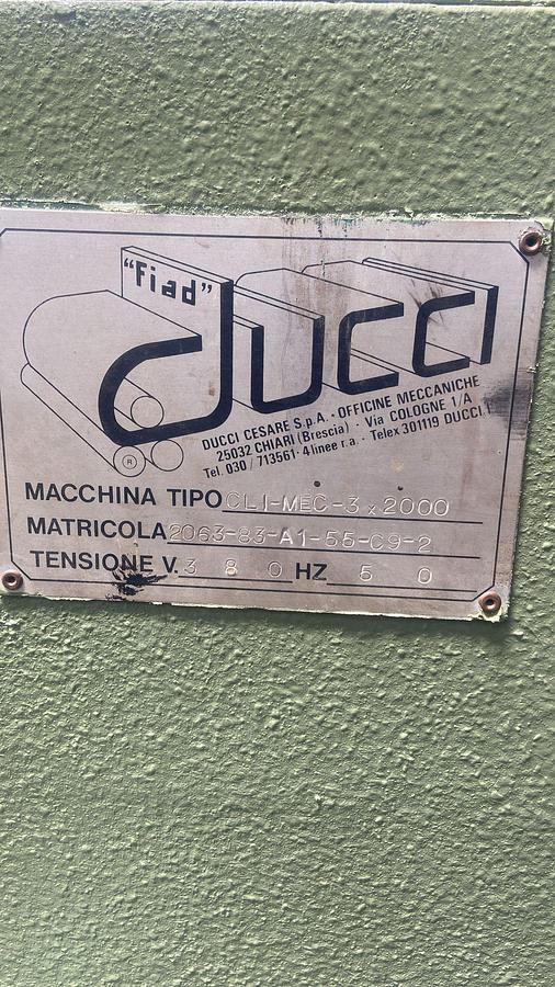 Usato CALANDRA DUCCI 2000X4