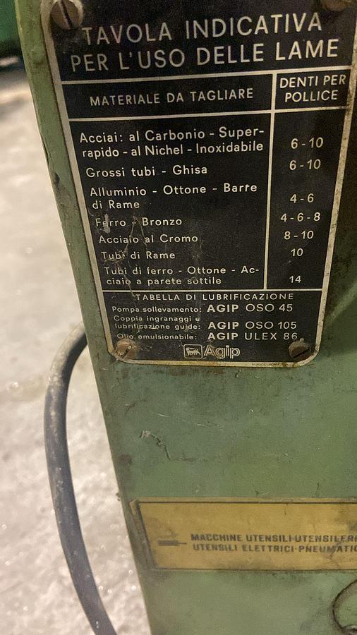 Usato SEGHETTO SATURNO 250 (PER EXPORT)