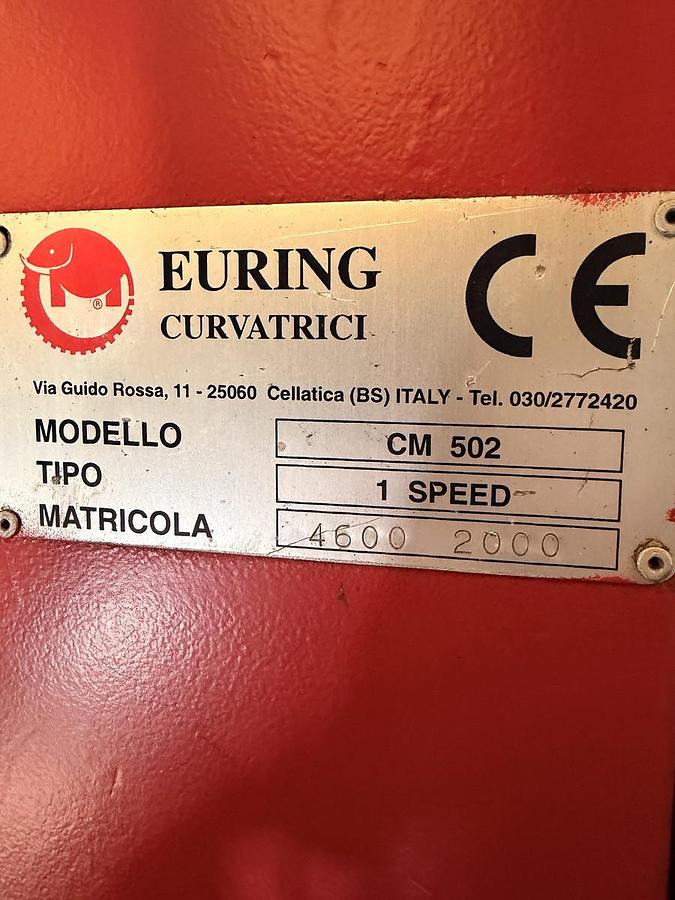 Usato PIEGAPROFILI EURING CM 502