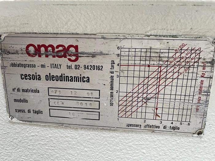 Usato CESOIA OMAG IDRAULICA 3000 X 10