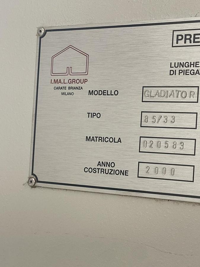 Usato PIEGATRICE IMAL IDRAULICA 3000X100 TON 