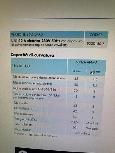 Usato CURVATUBI ERCOLINA