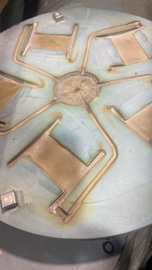 Usato LINEA X STAMPARE FIBBIE DI CINTURE IN ZAMA