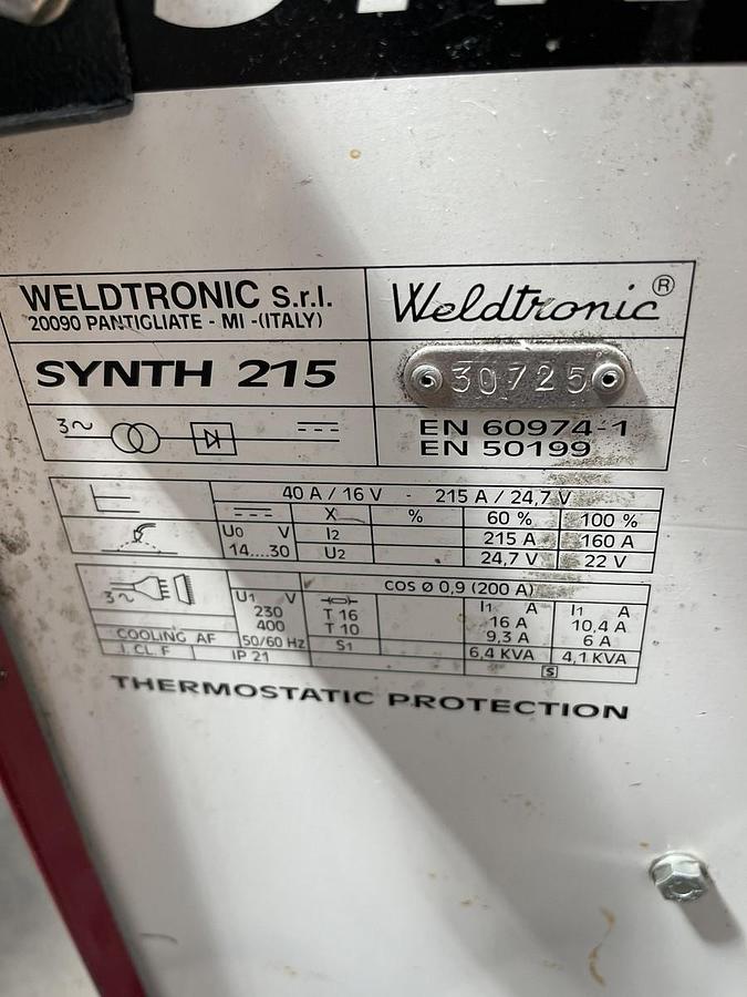 Usato SALDATRICE (N°59) WELDTRONIC SYNTH 215