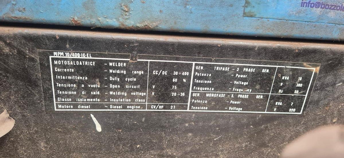 Usato MOTOSALDATRICE GENSET