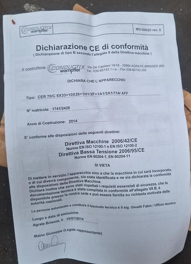 COLLETTORE ROTANTE INDUSTRIALE CONDUCTIX