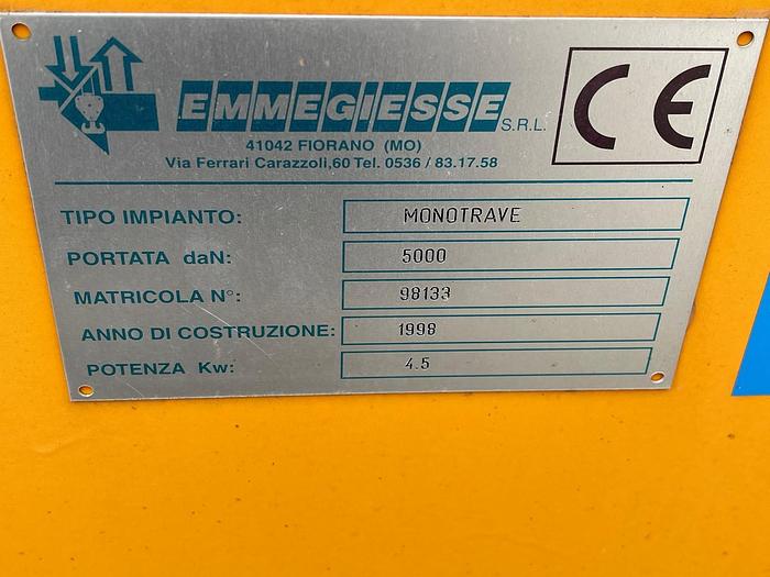 Usato CARROPONTE EMMEGIESSE 5000KG