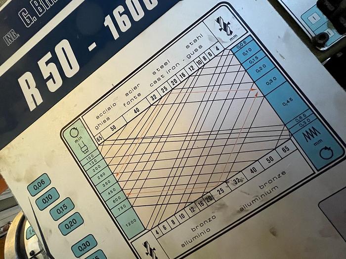Usato TRAPANO RADIALE BREDA 50 X 1600