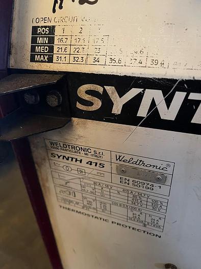 Usato SALDATRICE (N°39) WELDTRONIC SYNTH 415