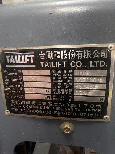 Usato TAILIFT DIESEL 25 QL