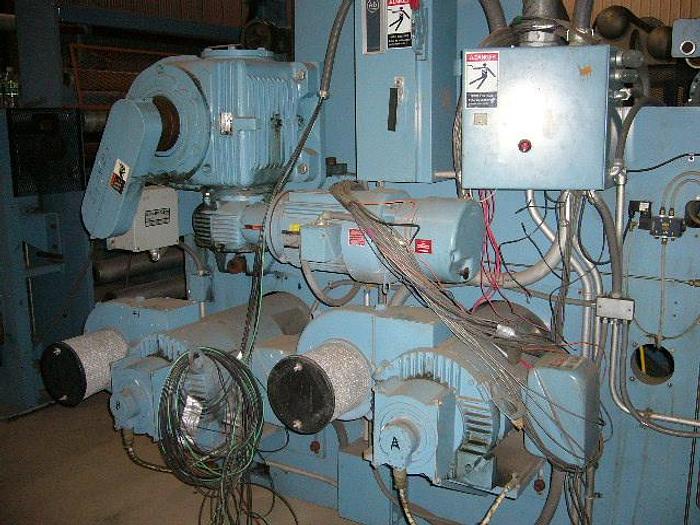 Used 42" (1.07M) EGAN TURRET WINDER 50" DIAMETER W/ SPLICING MFG 1991