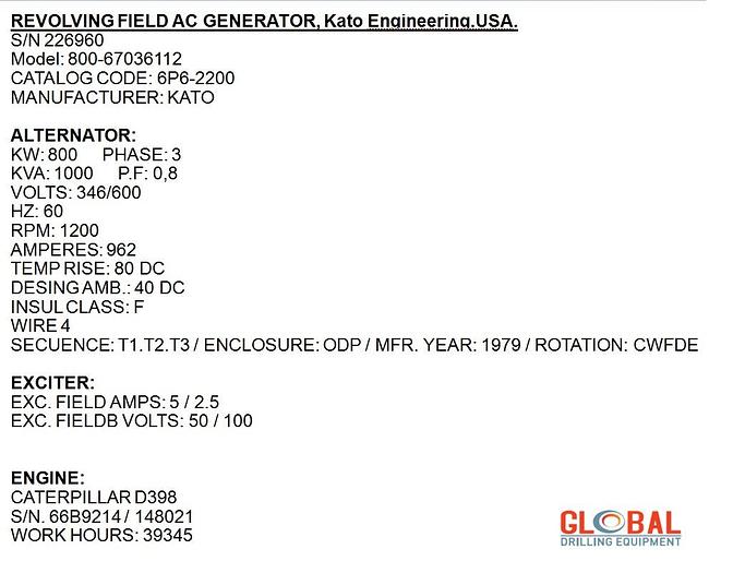 Used KATO 800-67036112