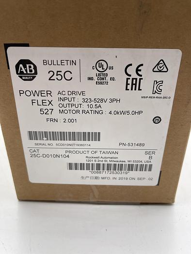 Allen-Bradley 25C-D010N104 Ser B