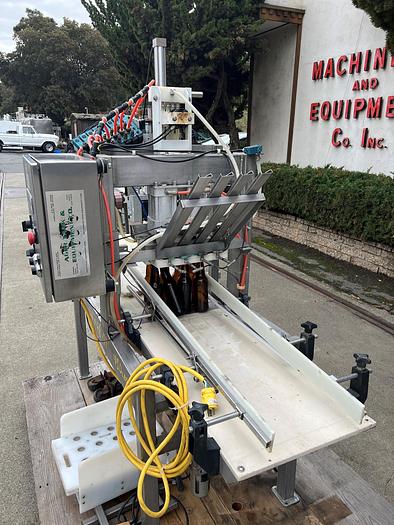 Used Filler, Bottle, Inline, 4-Head, Rinser, Crowner, Meheen #C744928