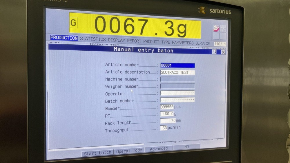 Used Sartorius Synus 15 combination checkweigher