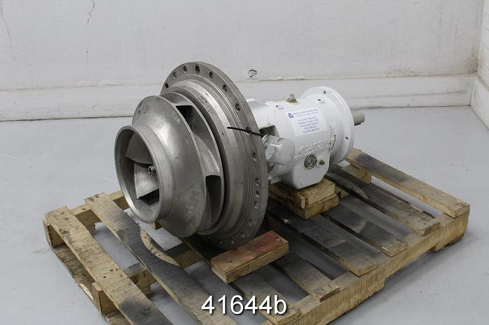 Used Sulzer ELP-20 Pump Power End, 14 1/8" 6-Vane Stainless Steel Impeller #41644