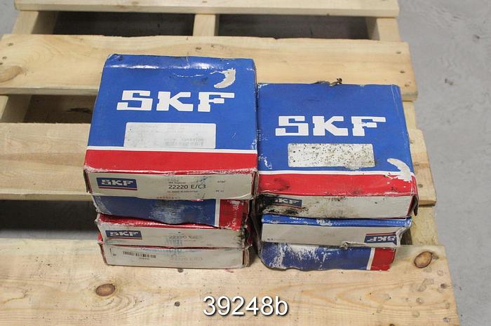 Unused 1 Lot of (7) SKF 22220 E/C3 Bearings, Unused #39248