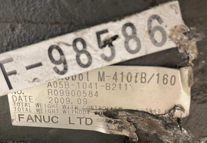 Used FANUC M410iB/160 PALLETIZING ROBOT WITH R30iA CONTROLLER