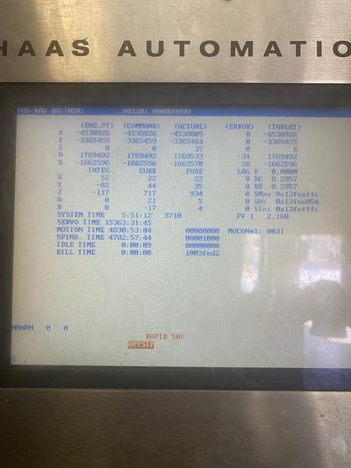 Used 2006 HAAS VF-6 5-Axis CNC Vertical Machining Center