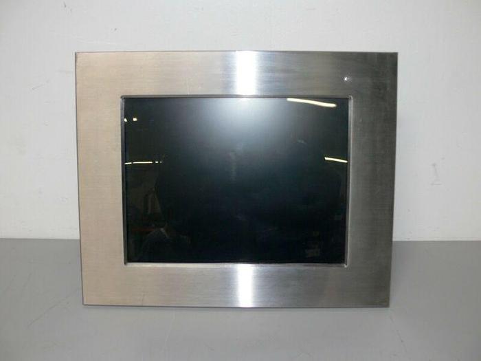 Used Allen Bradley 6185-Cbz Bbzz Fc15/a Flat Panel Monitor W/ Texas Pm-2000 Keyboard