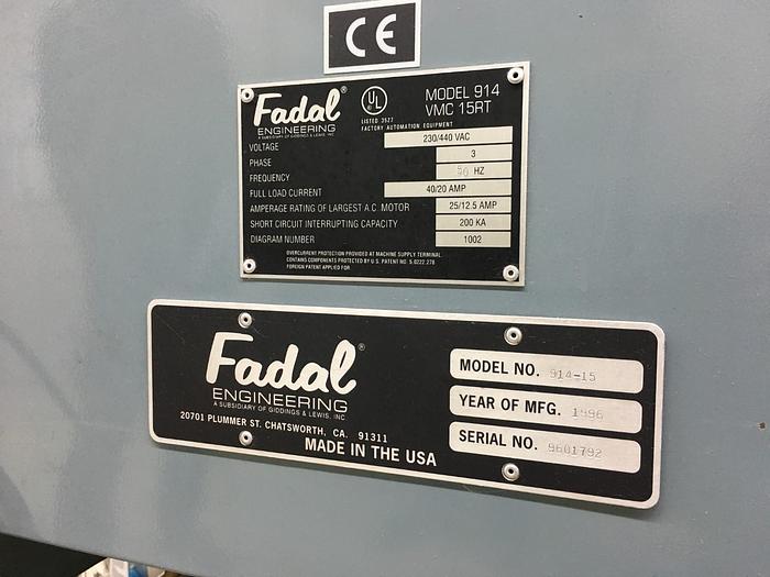 Gebruikt Fadal 15XT CNC freesmachine