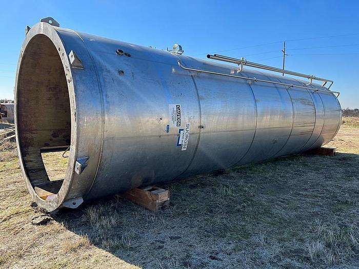 Used 10,000 GALLON CHERRY BURRELL VACUUM RATED TANK - S/S - JACKETED