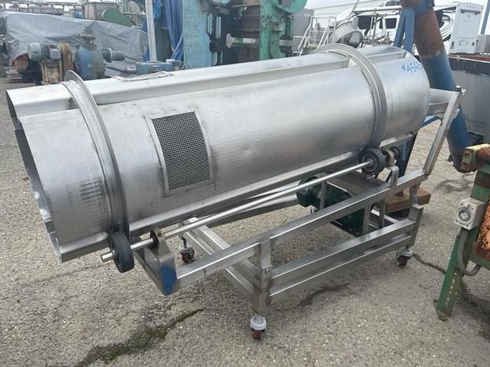 Used 23" Diameter x 75" Long Stainless Steel Rotary Tumbler