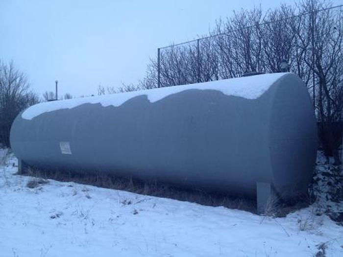 Brugt 100 m3 jerntank vandretliggende SOLGT