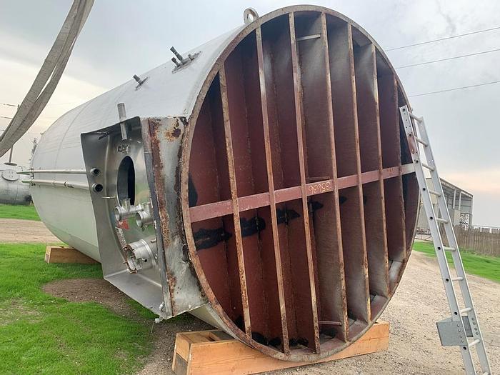 Used Tank, 10,000 Gallon, S/st, Jkt, Agit, DCI, Silo #C744332