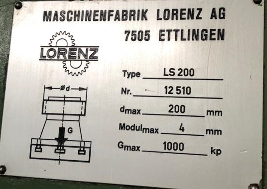 Refurbished 2012 LORENZ LS-200