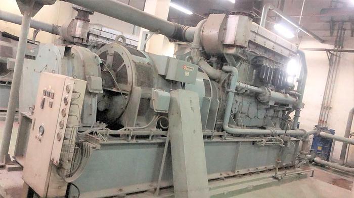 1.183 MW 2002 Used Mitsubishi S6U2-PTA HFO Generator Set