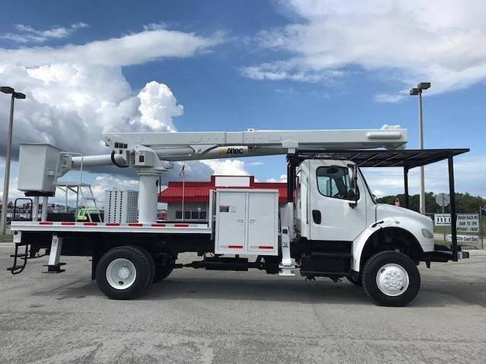 Used 2007 Freightliner M2 4X4 Flatbed Altec LRV-55 60ft Over-Center Bucket Truck -C41775