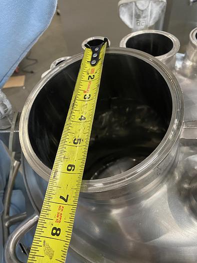 Used DCI 50 Liter Jacketed Stainless Steel Reactor Vessel W/ Steridose Motor
