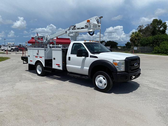 Used 2011 Ford F550 Altec AT235P Cable Placer Bucket Truck - 03053