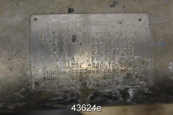 Used Micromotion RFT9739D4SUA Mass Flow Meter System #43624