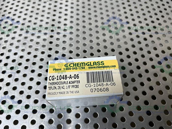 Used Chemglass  CG-1048-A-06 1/8" Thermocouple Adapter PTFE 29/42 Inner Joint
