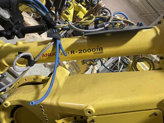 Used R2000iB/100P 6 AXIS ROBOT WITH R30iA CONTROLLER 3500 MM X 100 KG