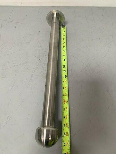 Used Stainless Steel 23" Spray Ball w/ 1 1/2" Sanitary Fittings