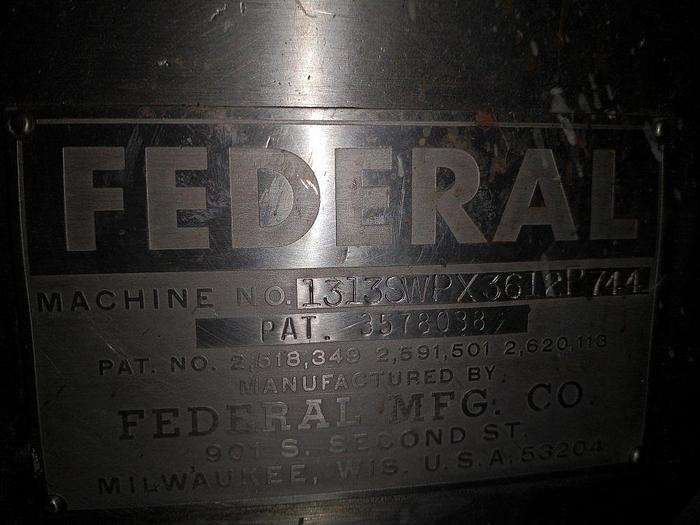 Used Federal Filler/Capper 36 Head Filler 12 Head Snap Capper