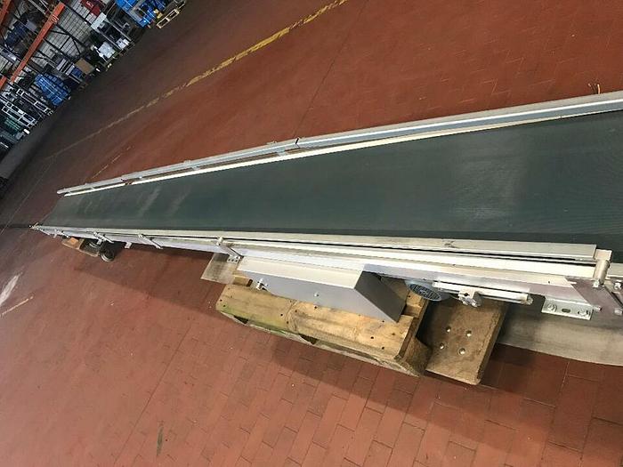 Gebraucht TRANSNORM Gurtförderer, Steigförderer, Förderband 7,1 Meter 1100