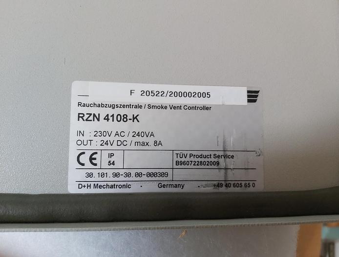 Rauchabzugszentrale, RZN 4108 K, D+H Mechatronic,  neuwertig