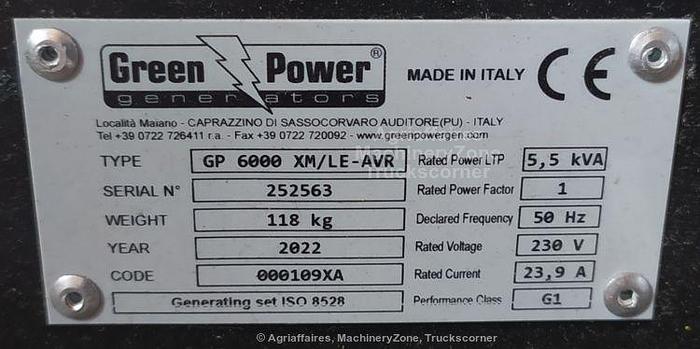 2022 Green Power GP 6000 XM LE AVR
