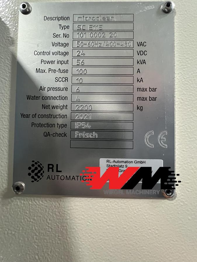 Used 21' RL Automation In-line Coil Strip Washer